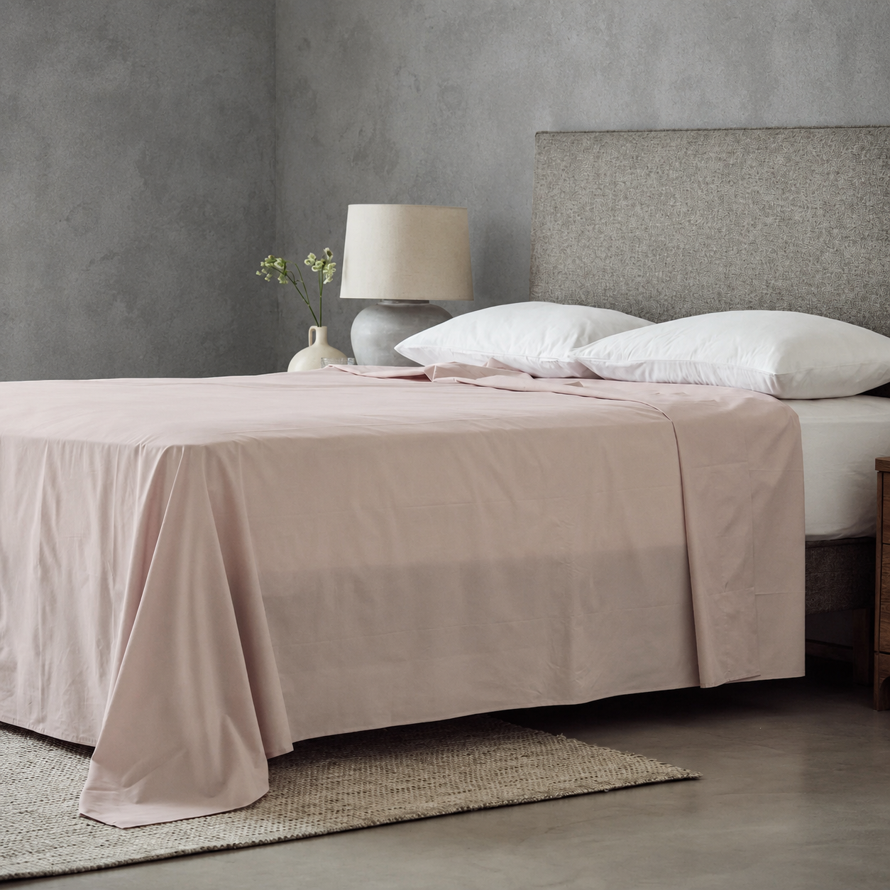 Arinta Organic Cotton Flat Sheet - Almond