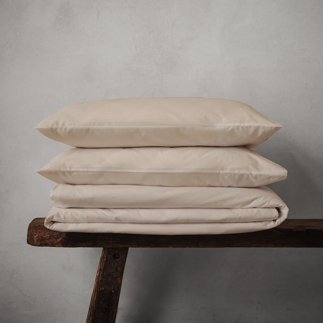 Arinta Organic Cotton Duvet Set - Almond