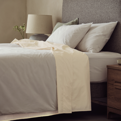 Arinta Organic Cotton Flat/Top Sheet - Vanilla