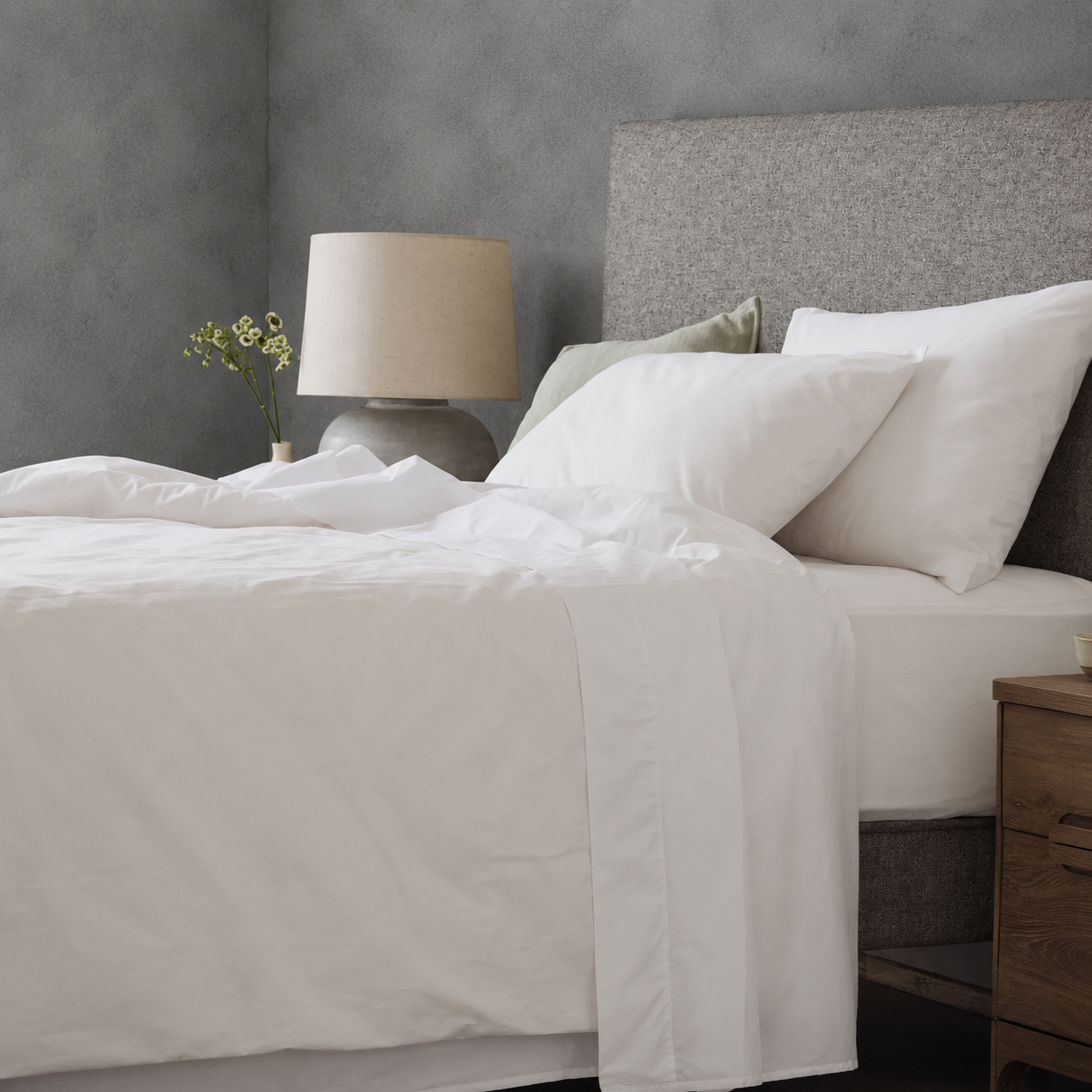 Arinta Organic Cotton Flat Sheet - White