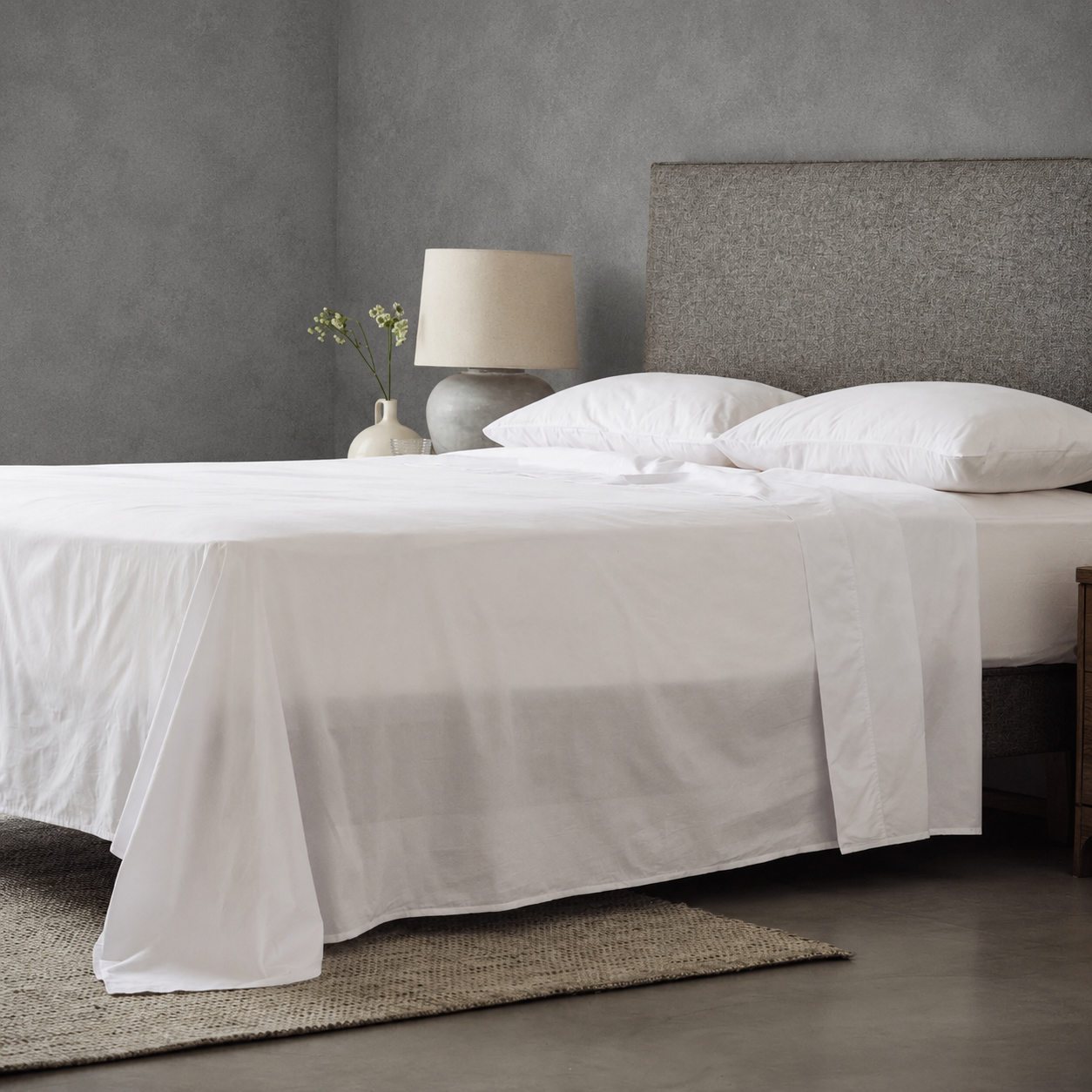 Arinta Organic Cotton Sheet Set - White