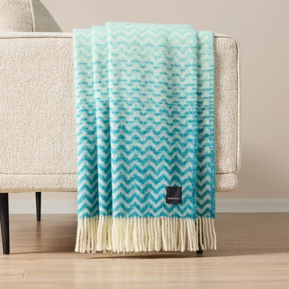 Plaid Woolroom Astrid en pure laine vierge dégradée