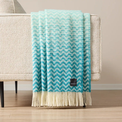 Plaid Woolroom Astrid en pure laine vierge dégradée