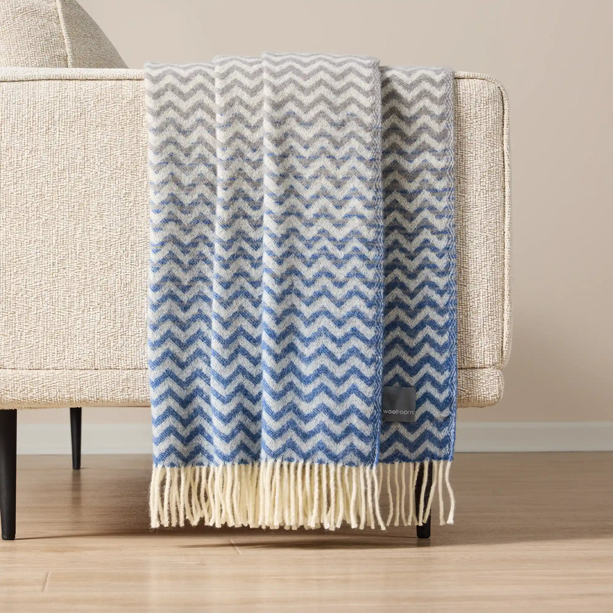 Plaid Woolroom Astrid en pure laine vierge dégradée