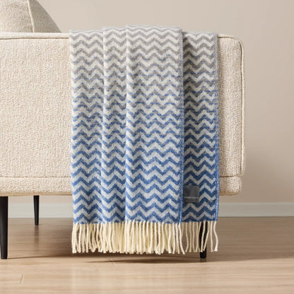 Plaid Woolroom Astrid en pure laine vierge dégradée