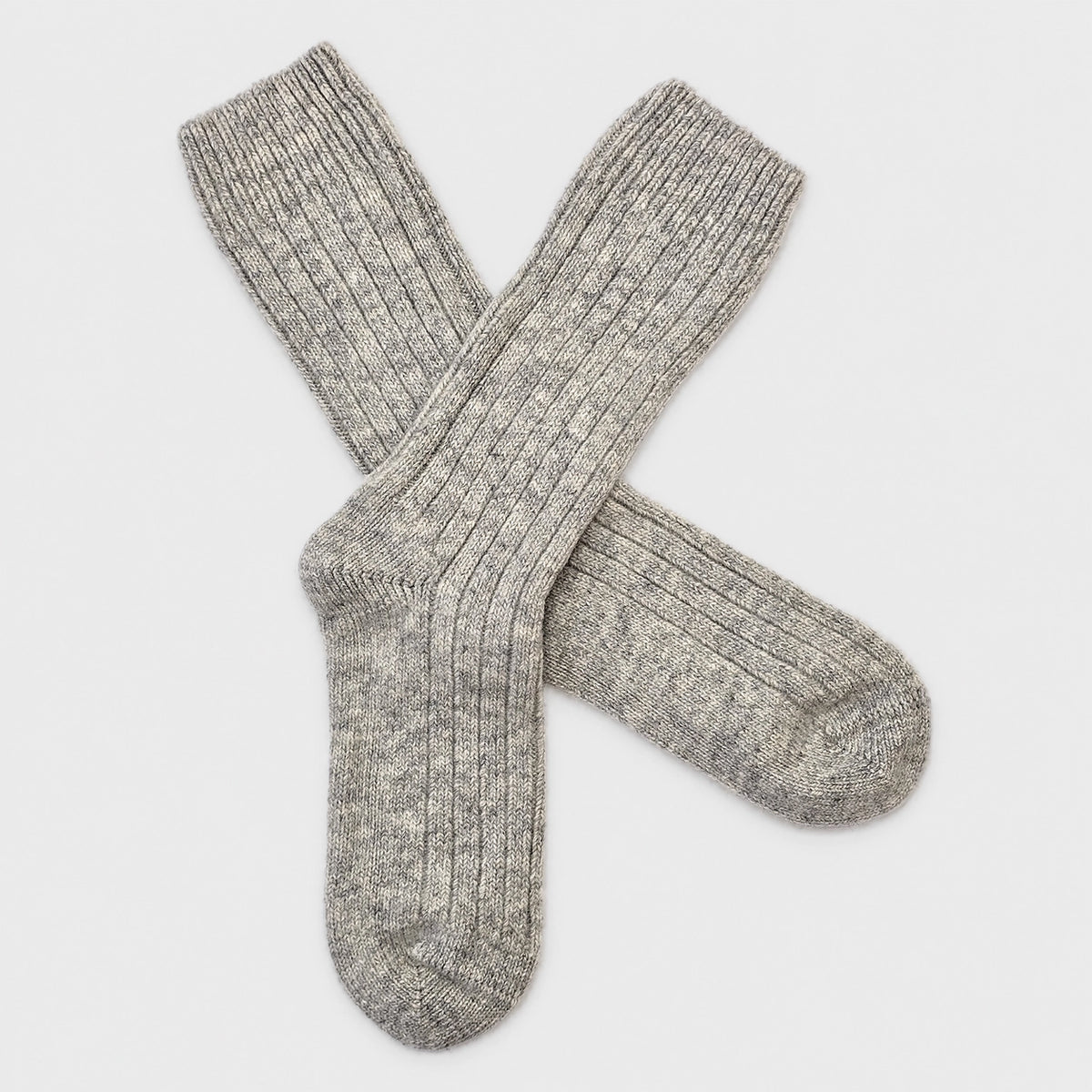 Merino Wool Bed Socks - Grey -Size US  6.5-9.5/5-8