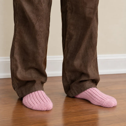 Merino Wool Bed Socks - Pink- Size UK 7-11
