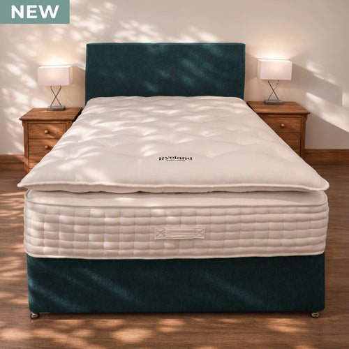 Ryeland Premium Mattress Topper on Bed