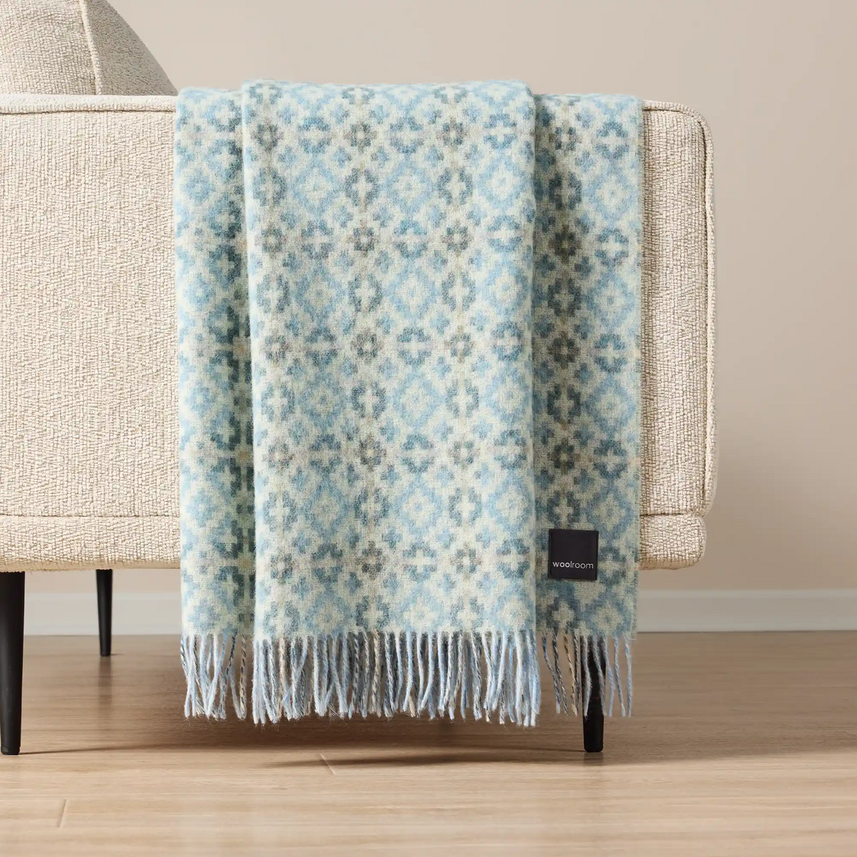 Dartmouth Wool Throw - Blue