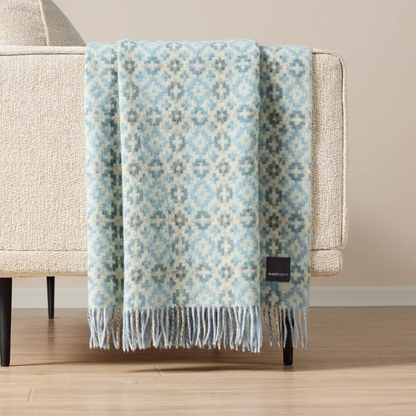 Dartmouth Wool Throw - Blue