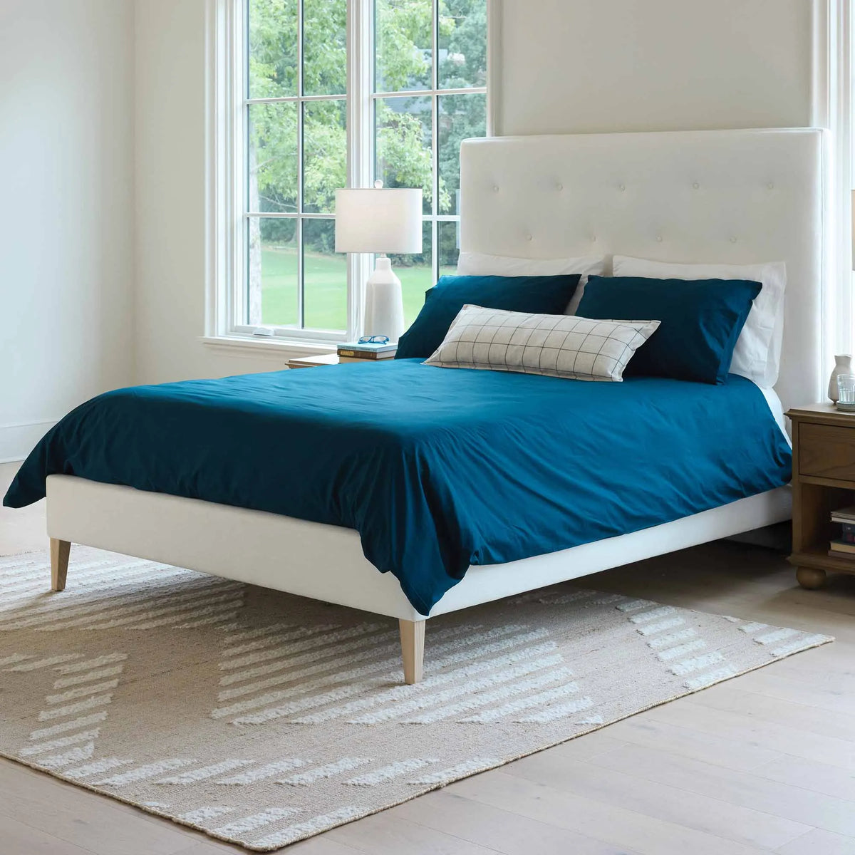 Grace Upholstered Bed Frame - High Headboard
