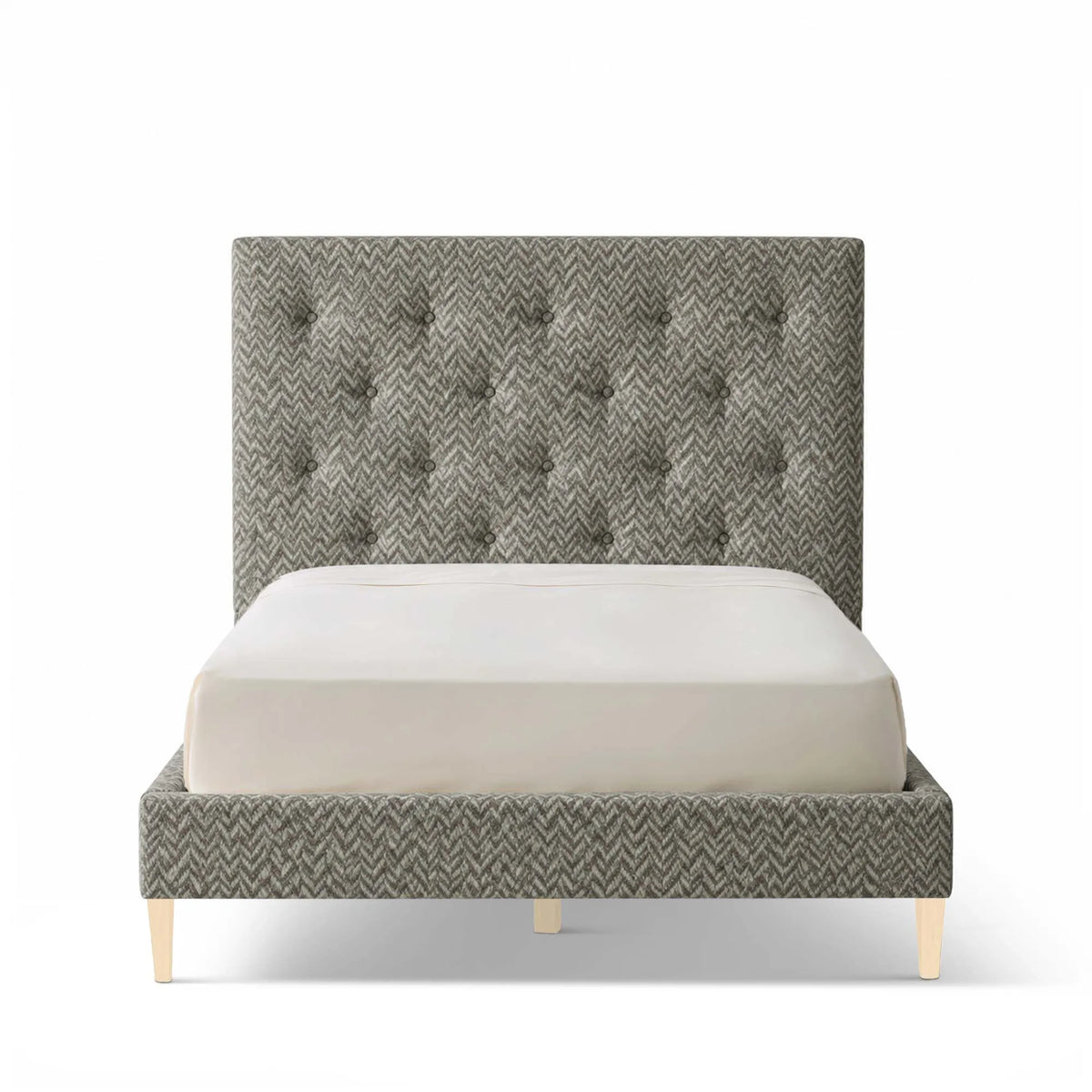 Grace Upholstered Bed Frame - High Headboard