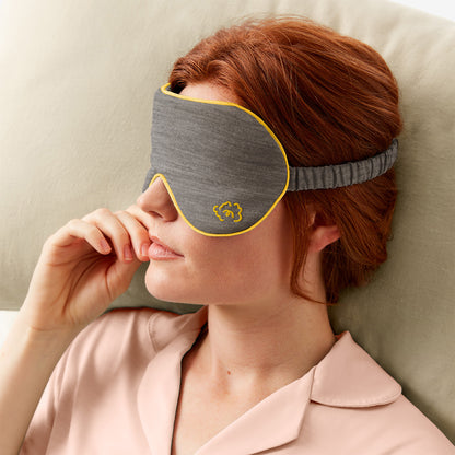 Merino Eye Mask - Grey Marle