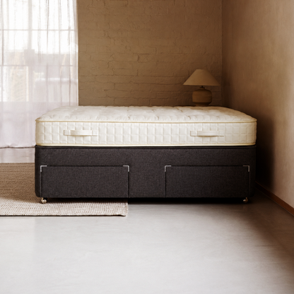 Side angle shot of woolroom junior mattress