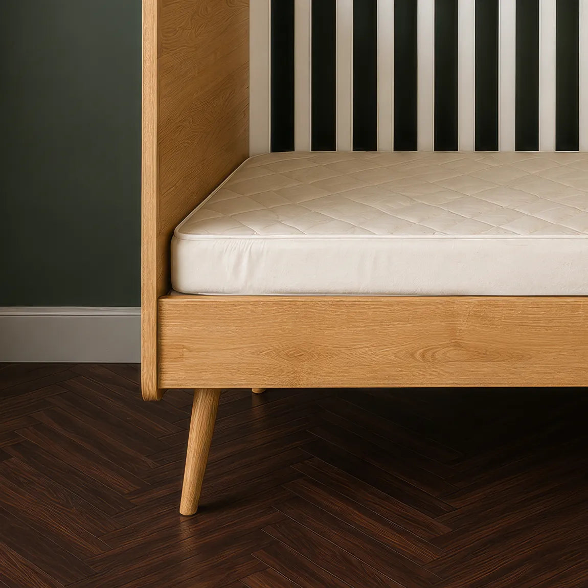 Protège-matelas lavable en laine biologique pour enfants 