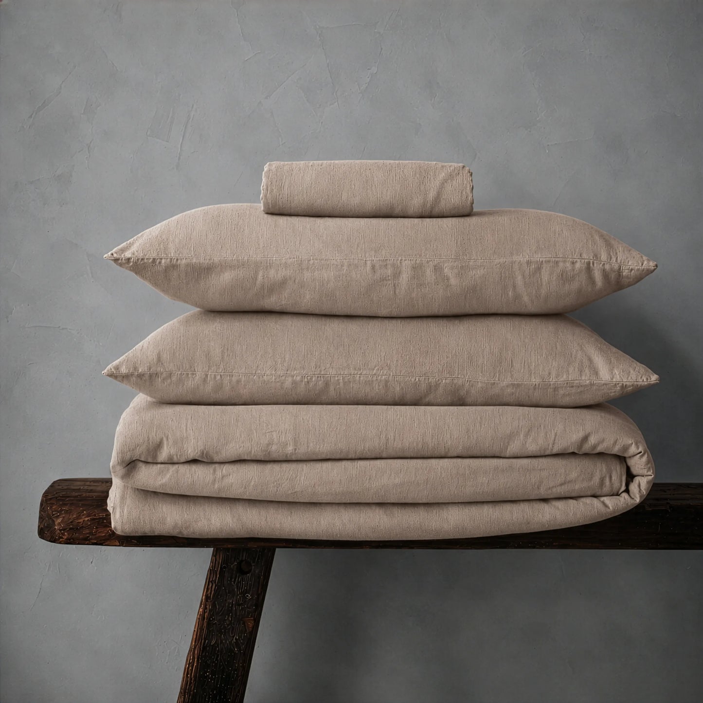 Mariana Linen Blend Set - Latte