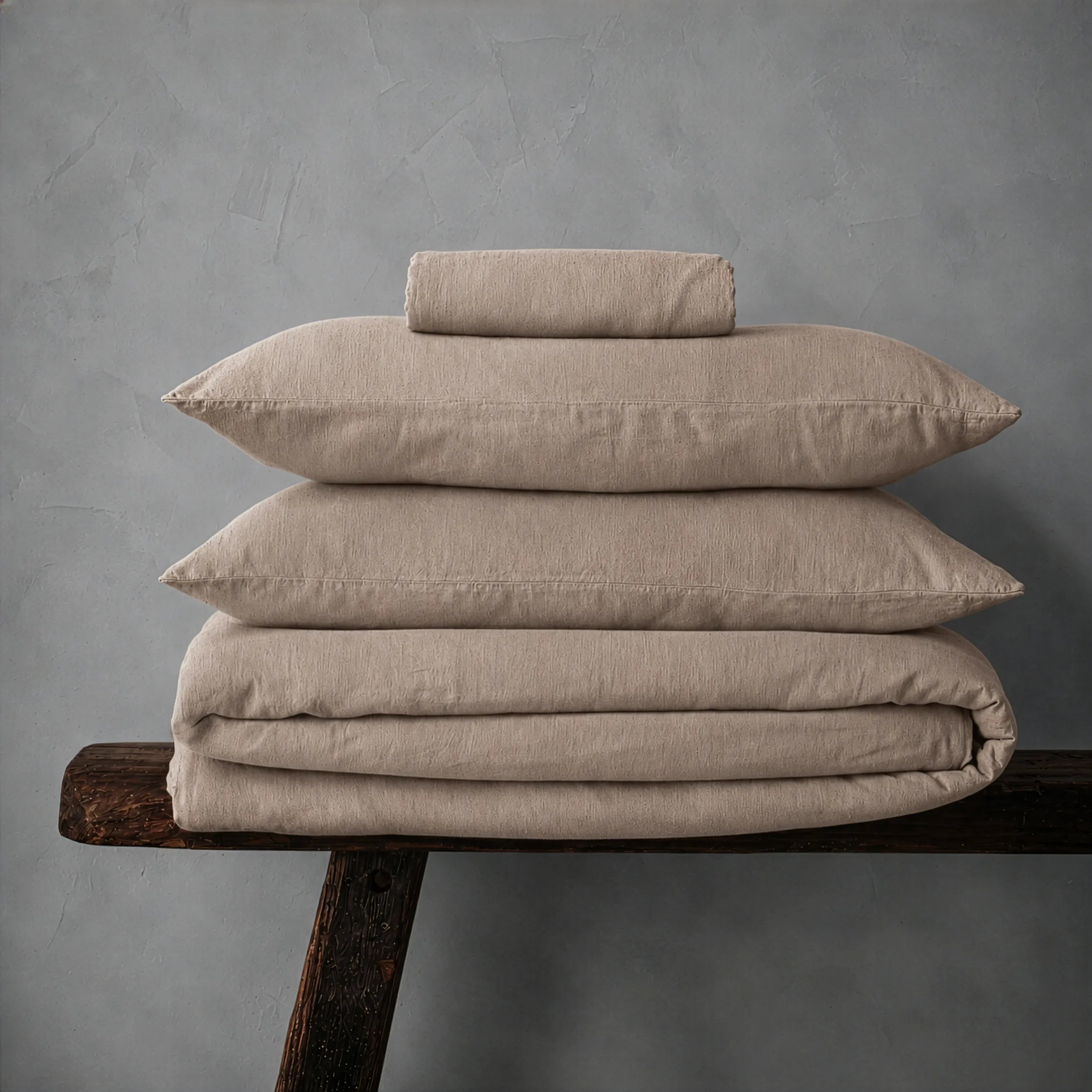 Mariana Linen Blend Set - Latte