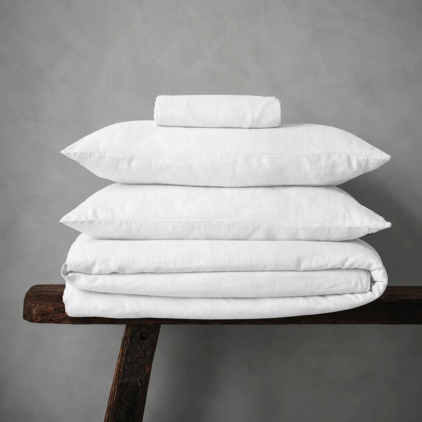 Mariana Linen Blend Set - Cloud White