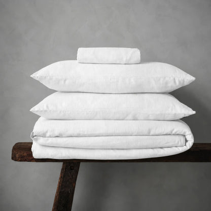 Mariana Linen Blend Set - Cloud White