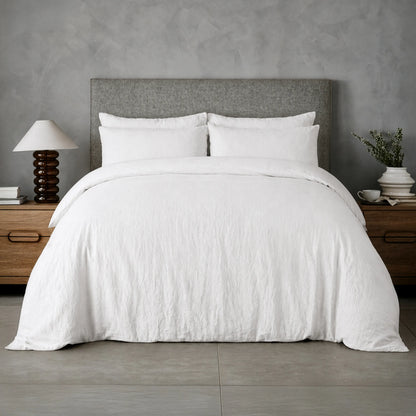 Mariana Linen Blend Set - Cloud White