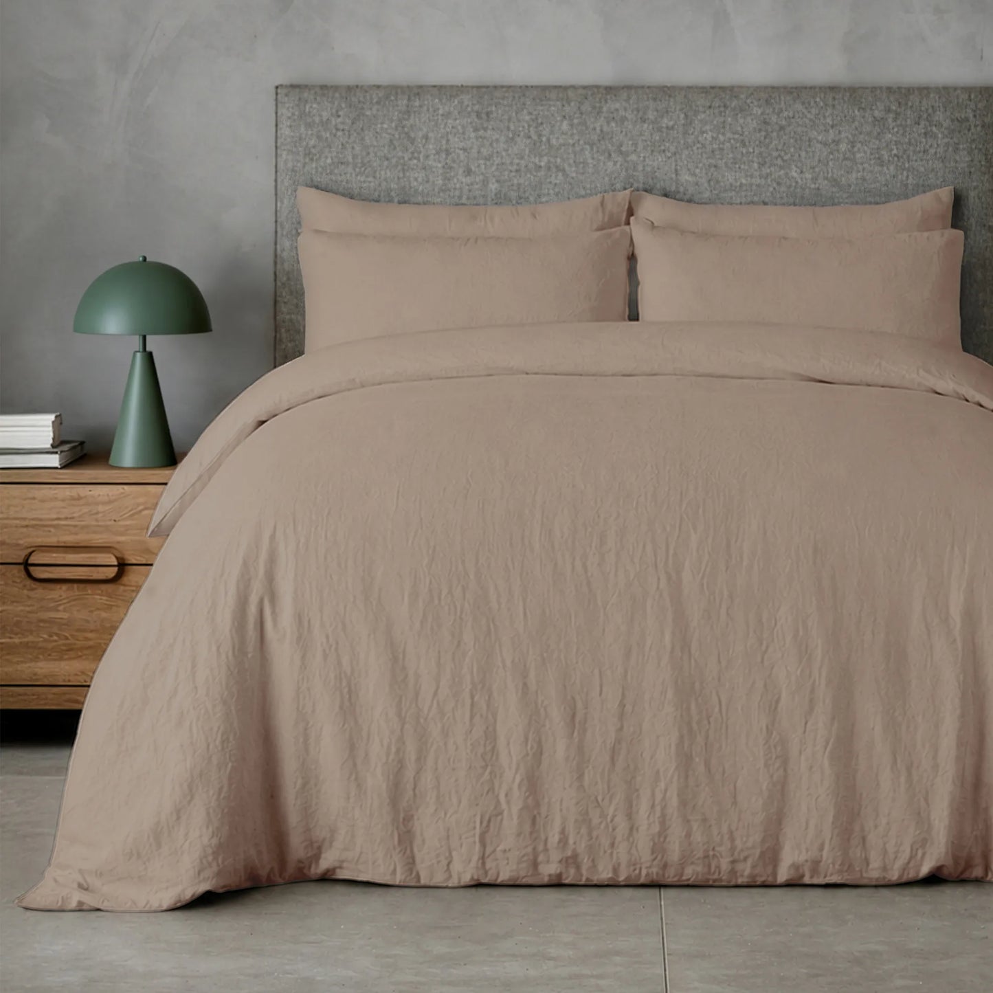 Mariana Linen Blend Duvet Set - Latte