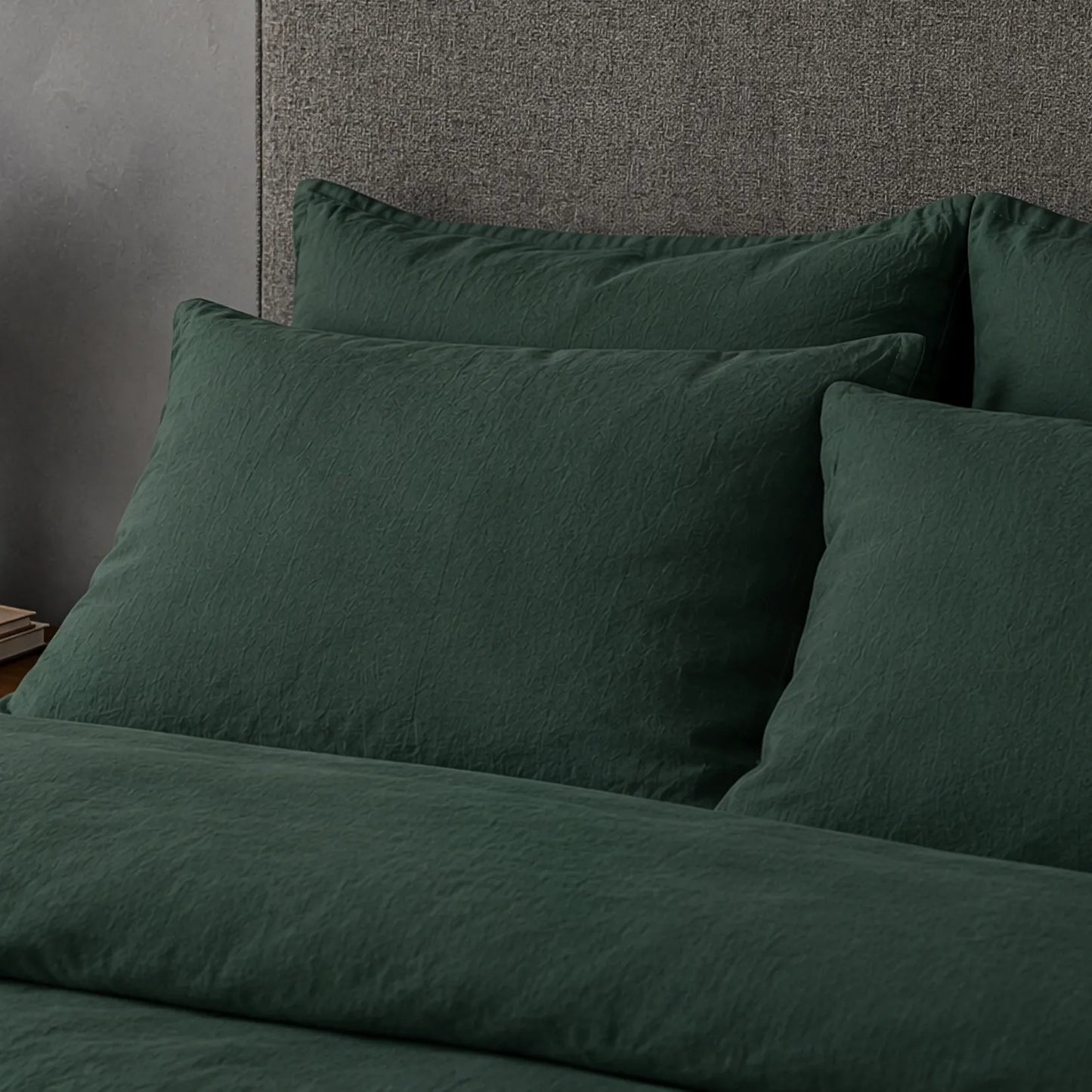 Mariana Linen Blend Sheet Set - Forest Green