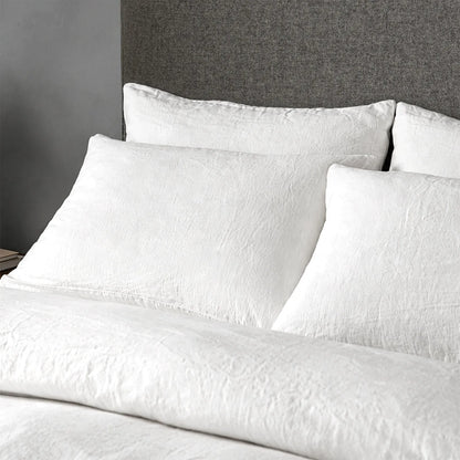 Mariana Linen Blend Duvet Set - Cloud White