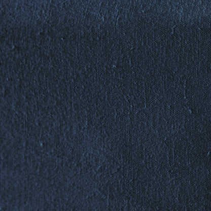 Mariana Linen Blend Fitted Sheet - Midnight Blue