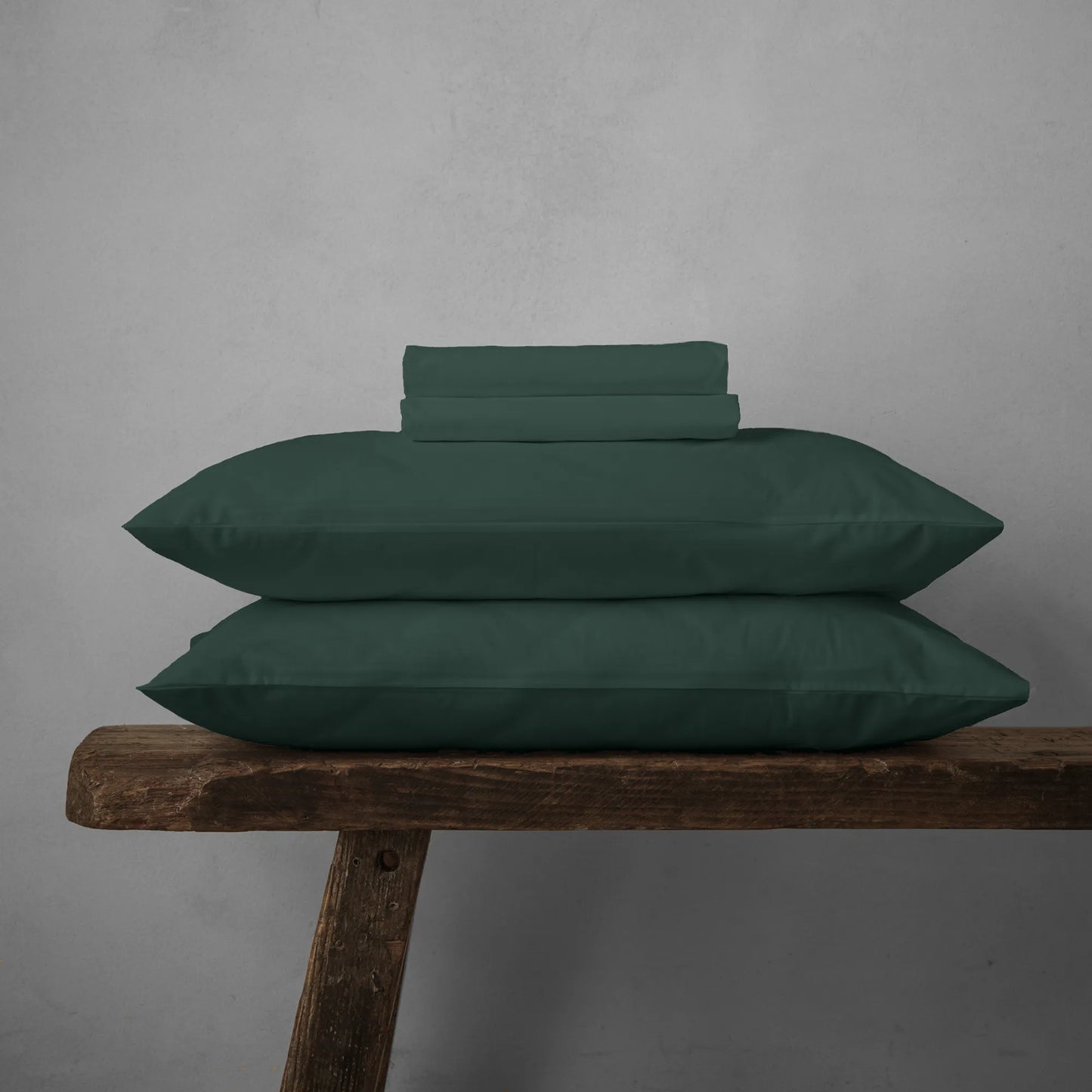 Arinta Organic Cotton Sheet Set - Forest Green