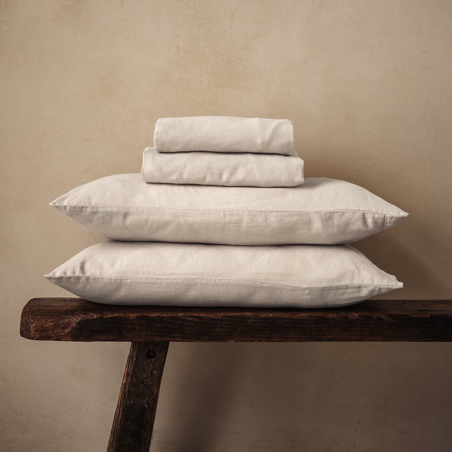 Mariana Linen Blend Sheet Set - Ivory