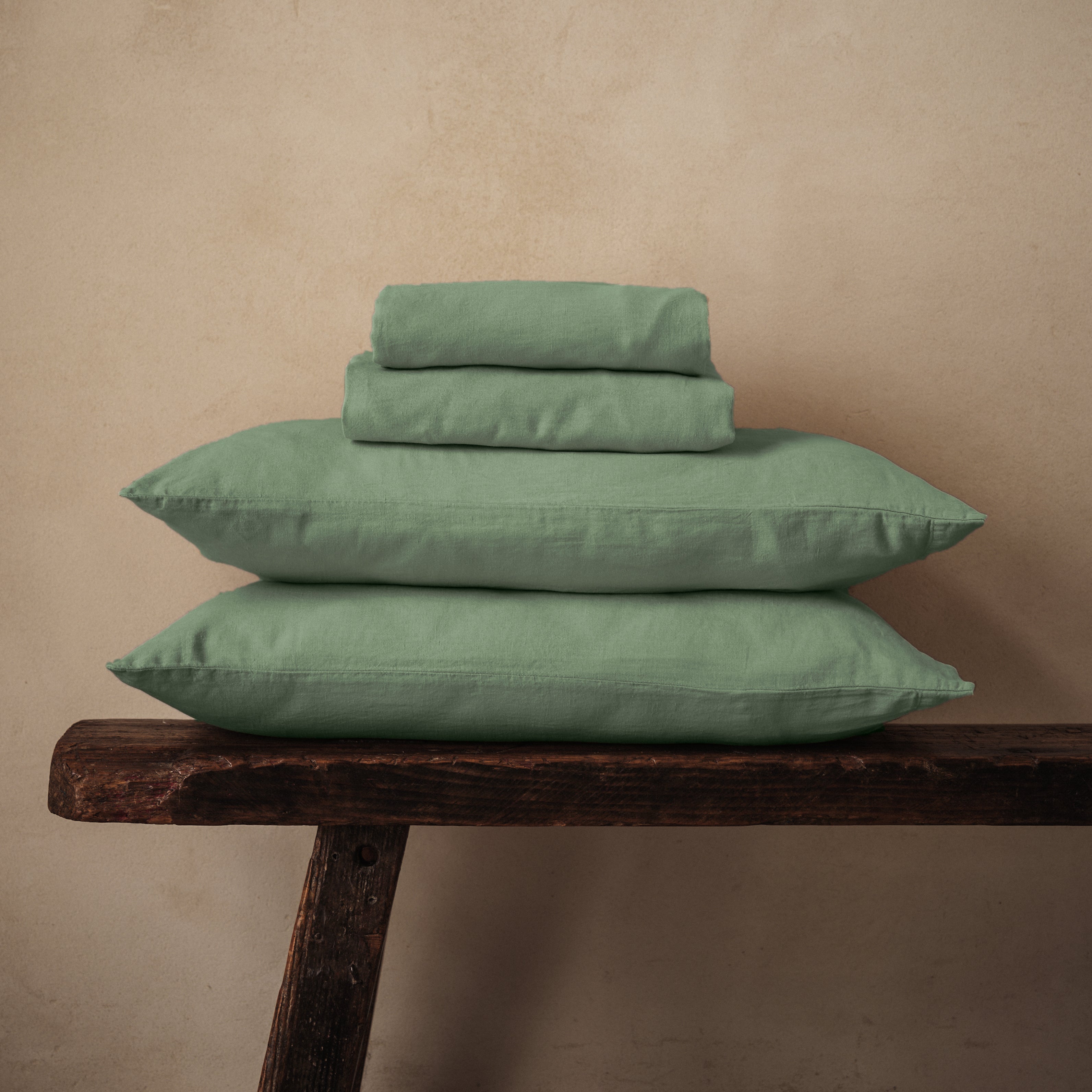 Mariana Linen Blend Sheet Set - Sage