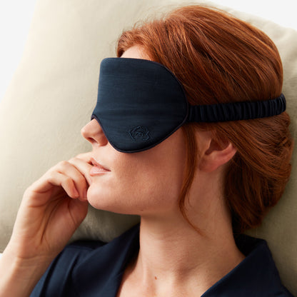 Merino Eye Mask - Midnight Blue