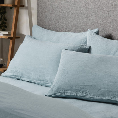 Mariana Linen Blend Pillow Case - Cornflower