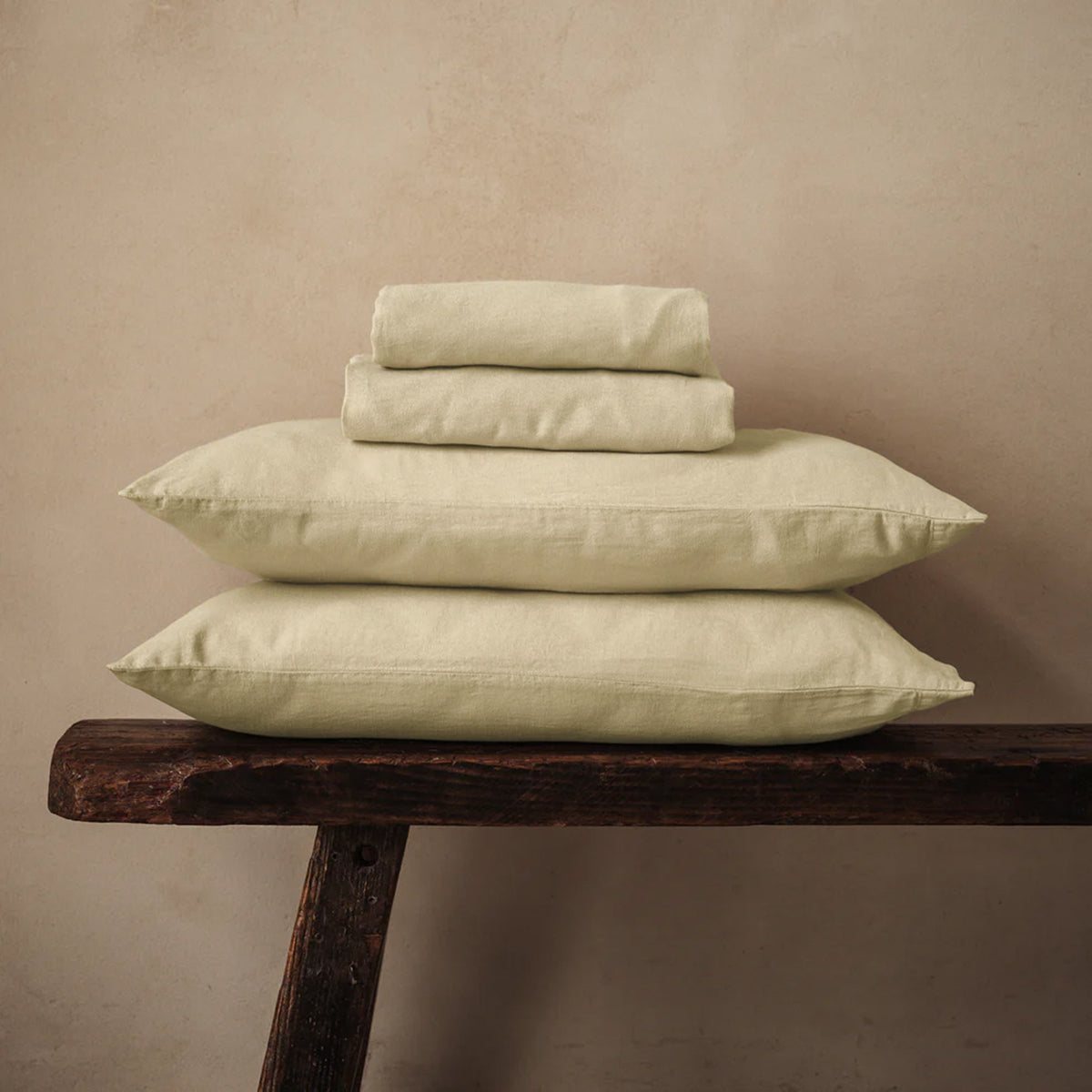 Mariana Linen Blend Sheet Set - Buttermilk