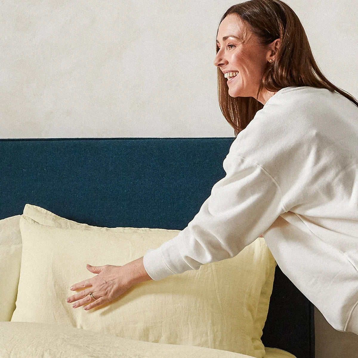 Mariana Linen Blend Pillow Case - Ivory
