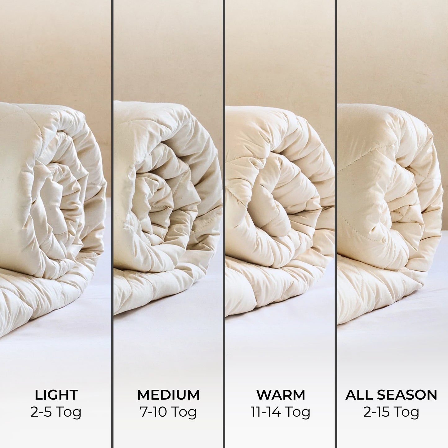 Organic Washable Bedding Bundle - Light
