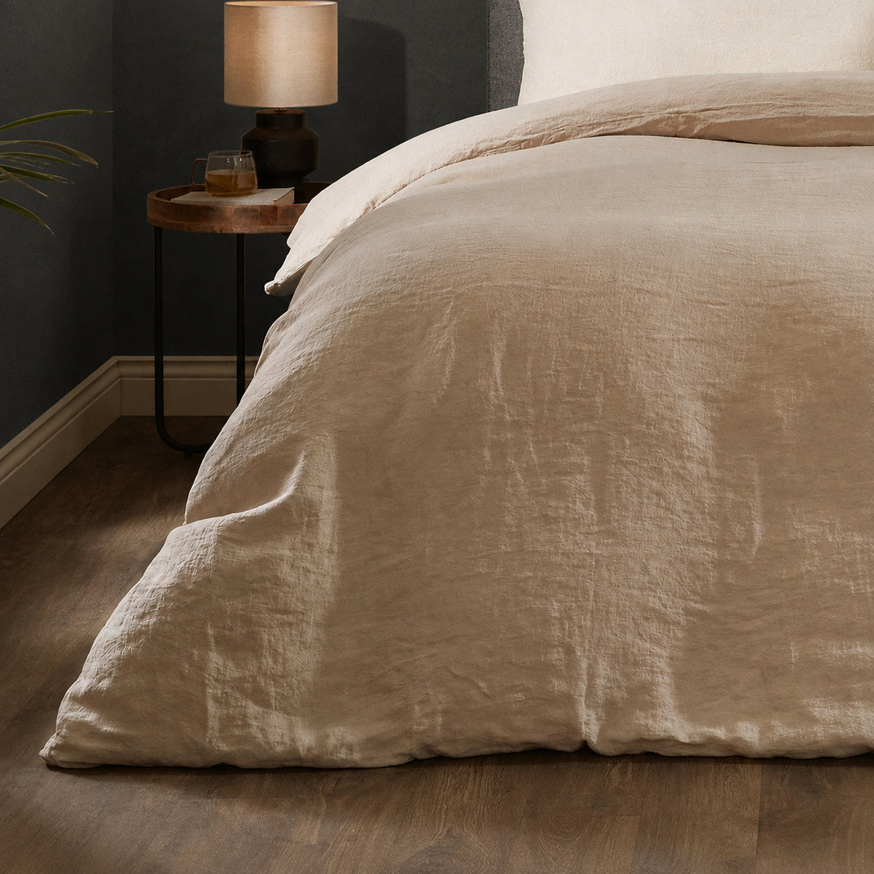 Mariana Linen Blend Duvet Set - Sand