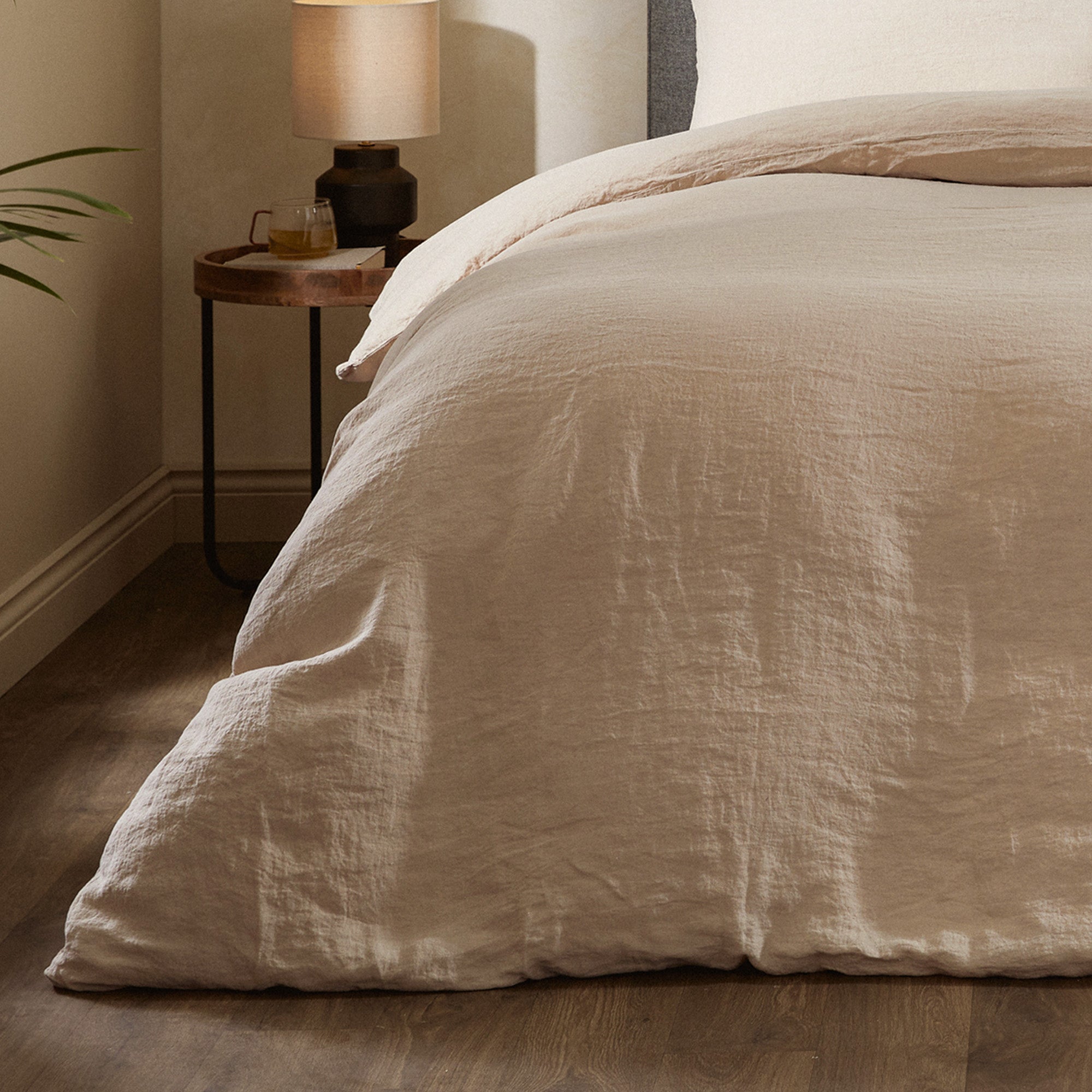 Mariana Linen Blend Duvet Set - Sand