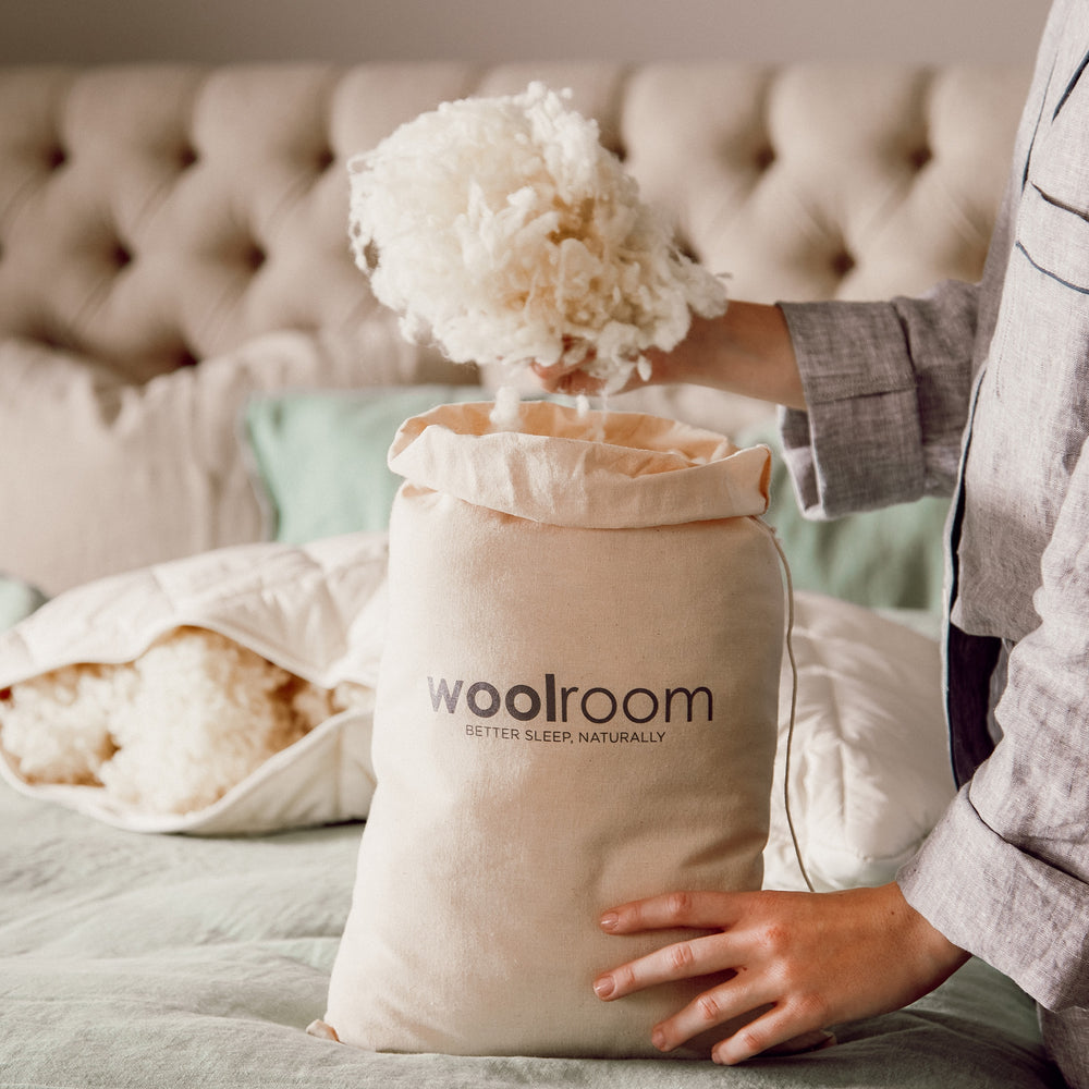 Tracable Wool Extra Wool for Deluxe Pillows, 9oz - US | Traceable Wool | Woolroom