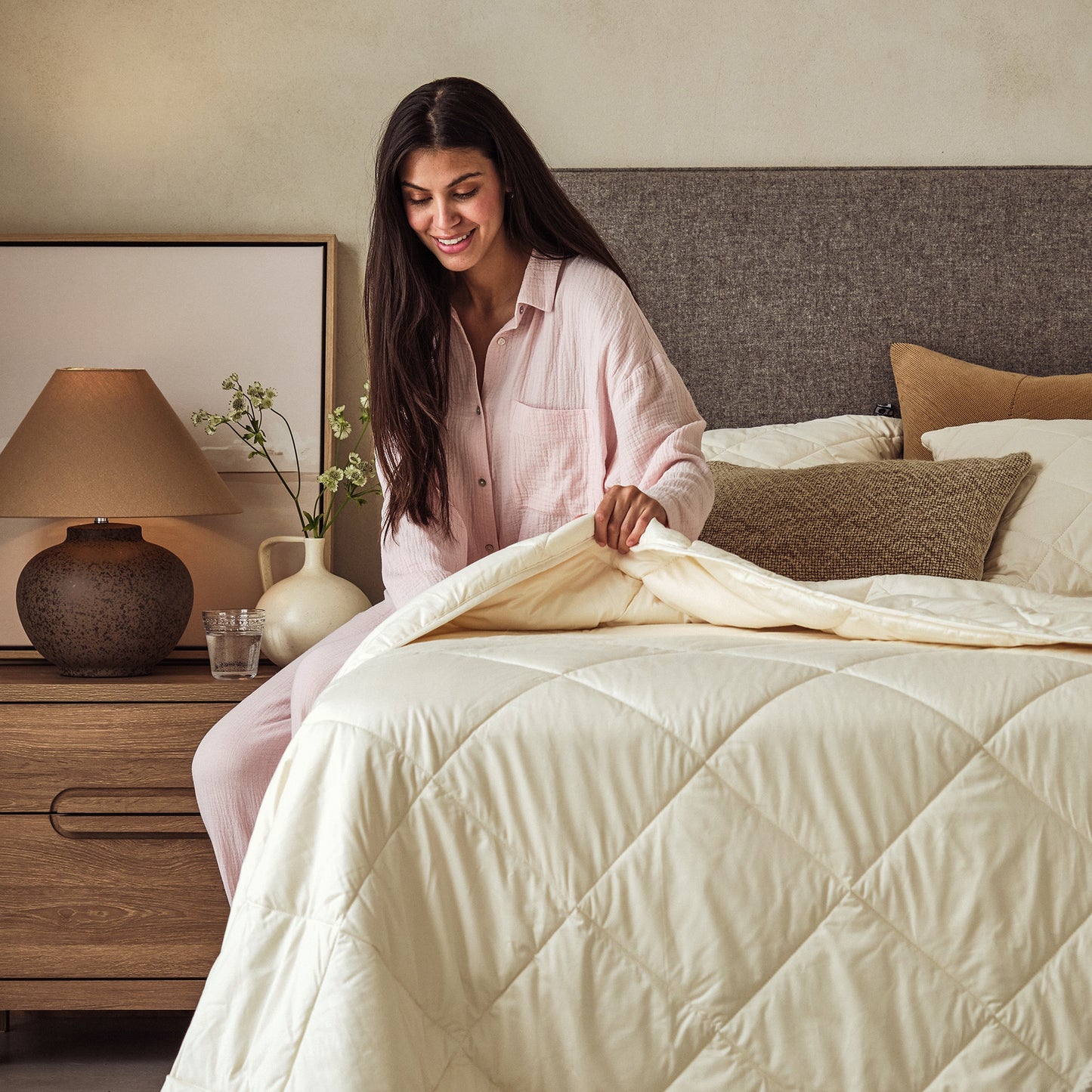 Organic Washable Wool Comforter - Warm