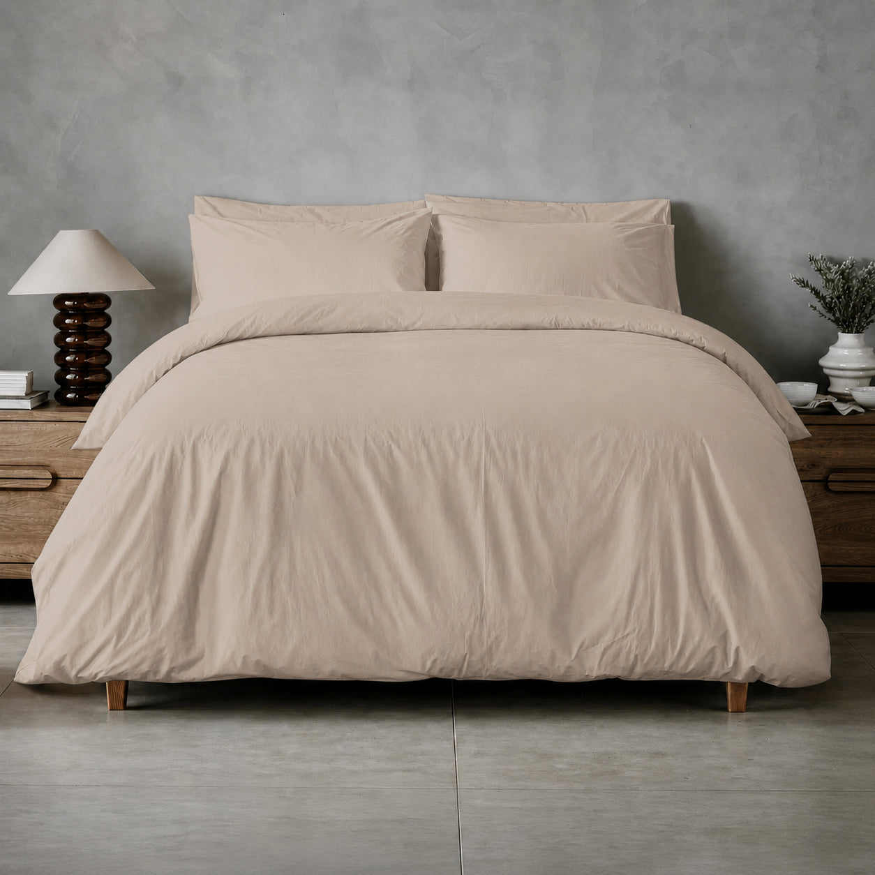 Arinta Organic Cotton Linen Bundle - Almond