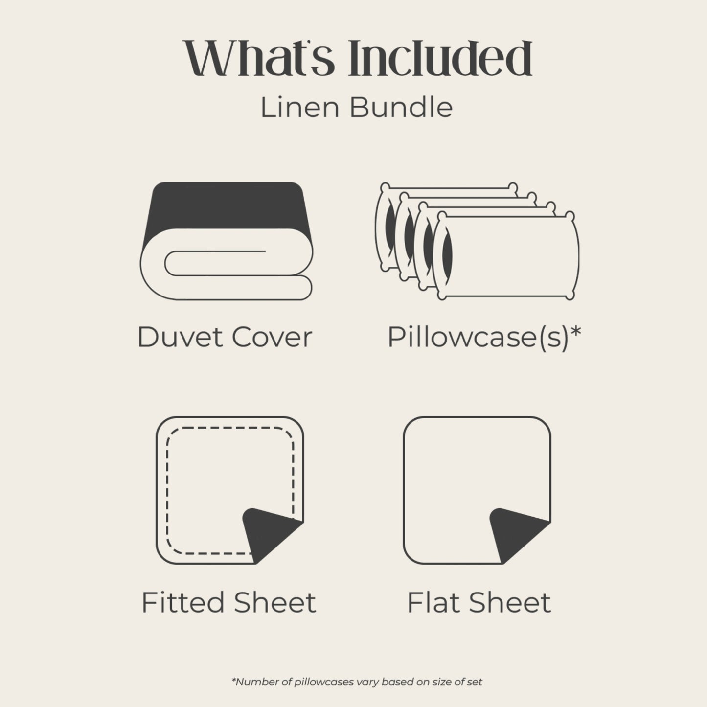 Arinta Organic Cotton Linen Bundle - Vanilla