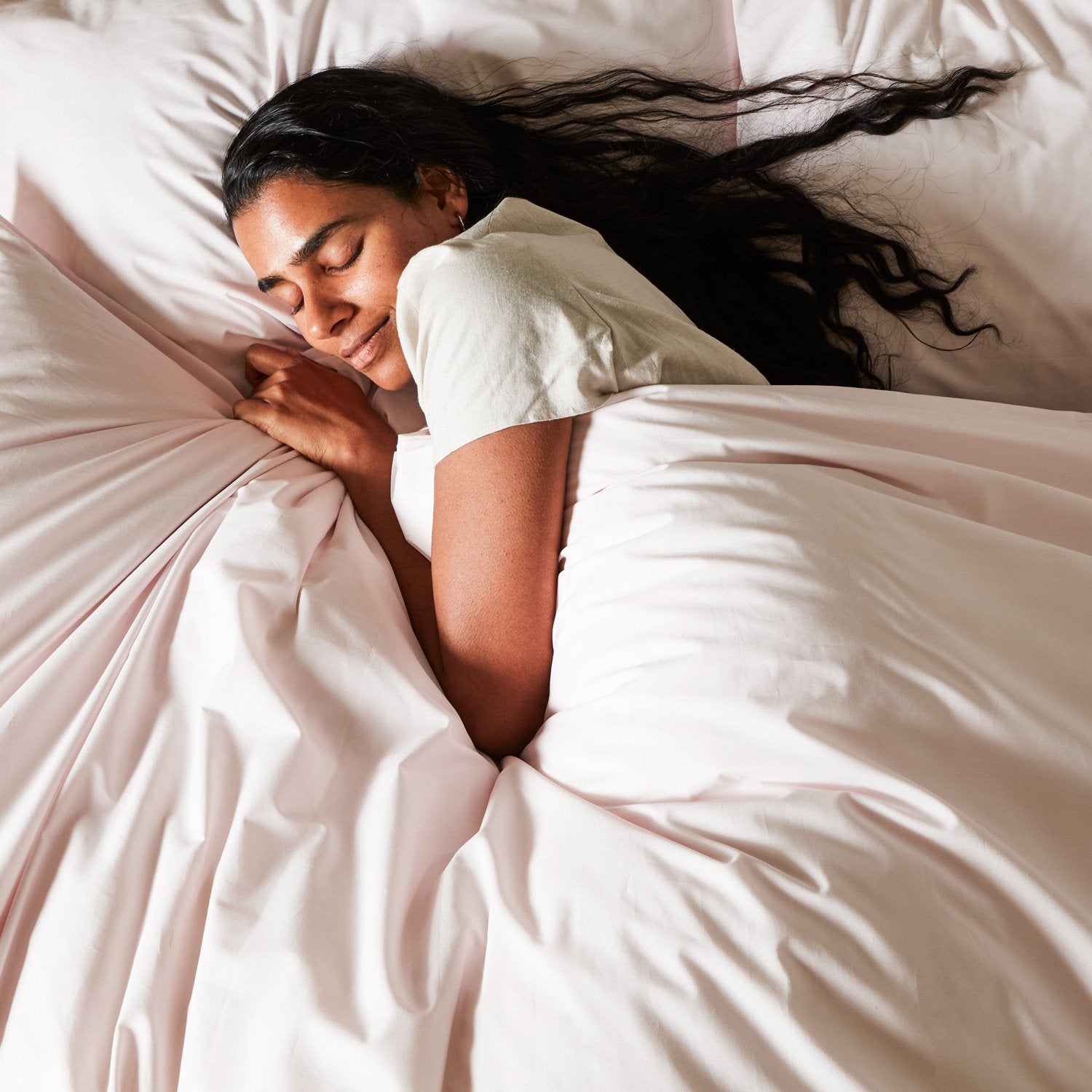 Arinta Organic Cotton Comforter Cover - Marshmallow from Woolroom – natural bed linen for better sleep