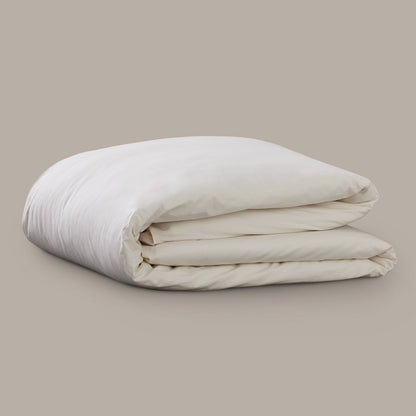 Product image of Arinta Organic Cotton Comforter Cover - Vanilla by Woolroom – premium bed linen