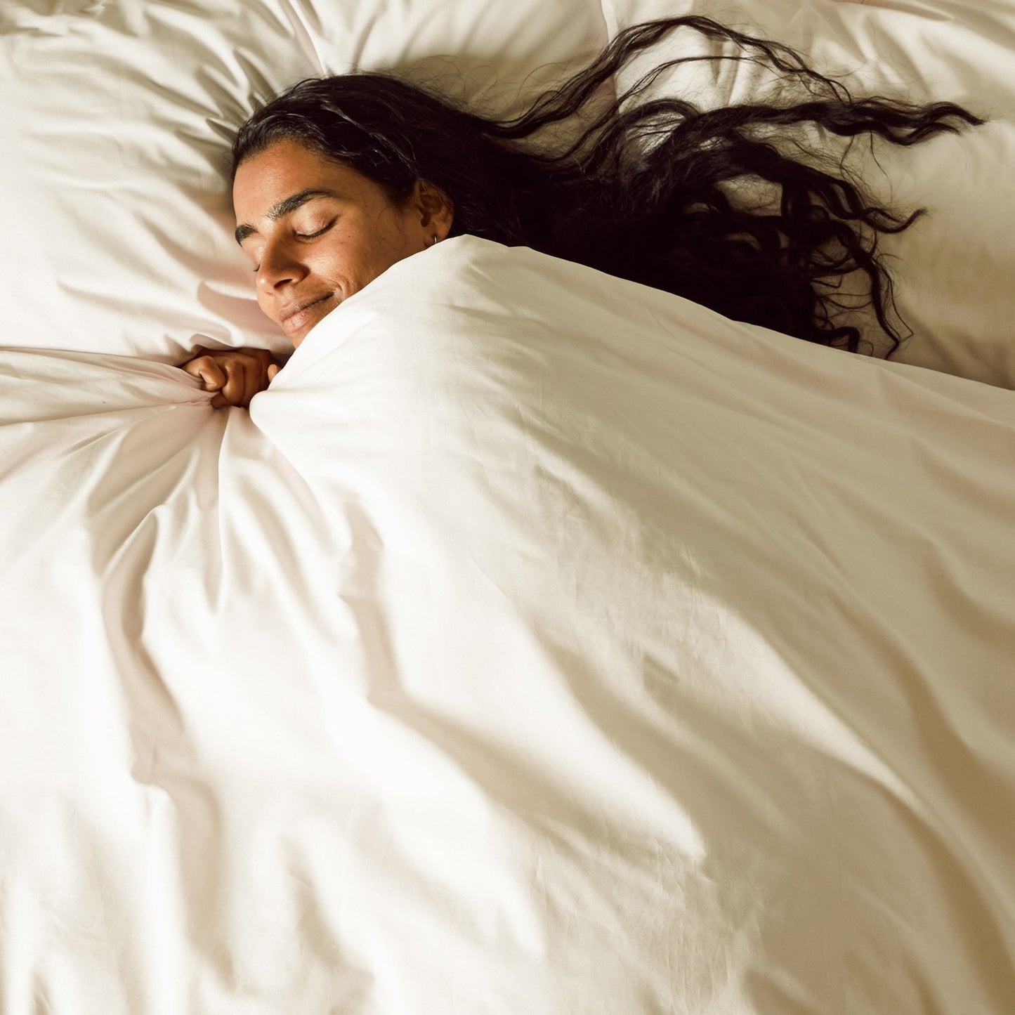 Arinta Organic Cotton Comforter Cover - Vanilla from Woolroom – natural bed linen for better sleep