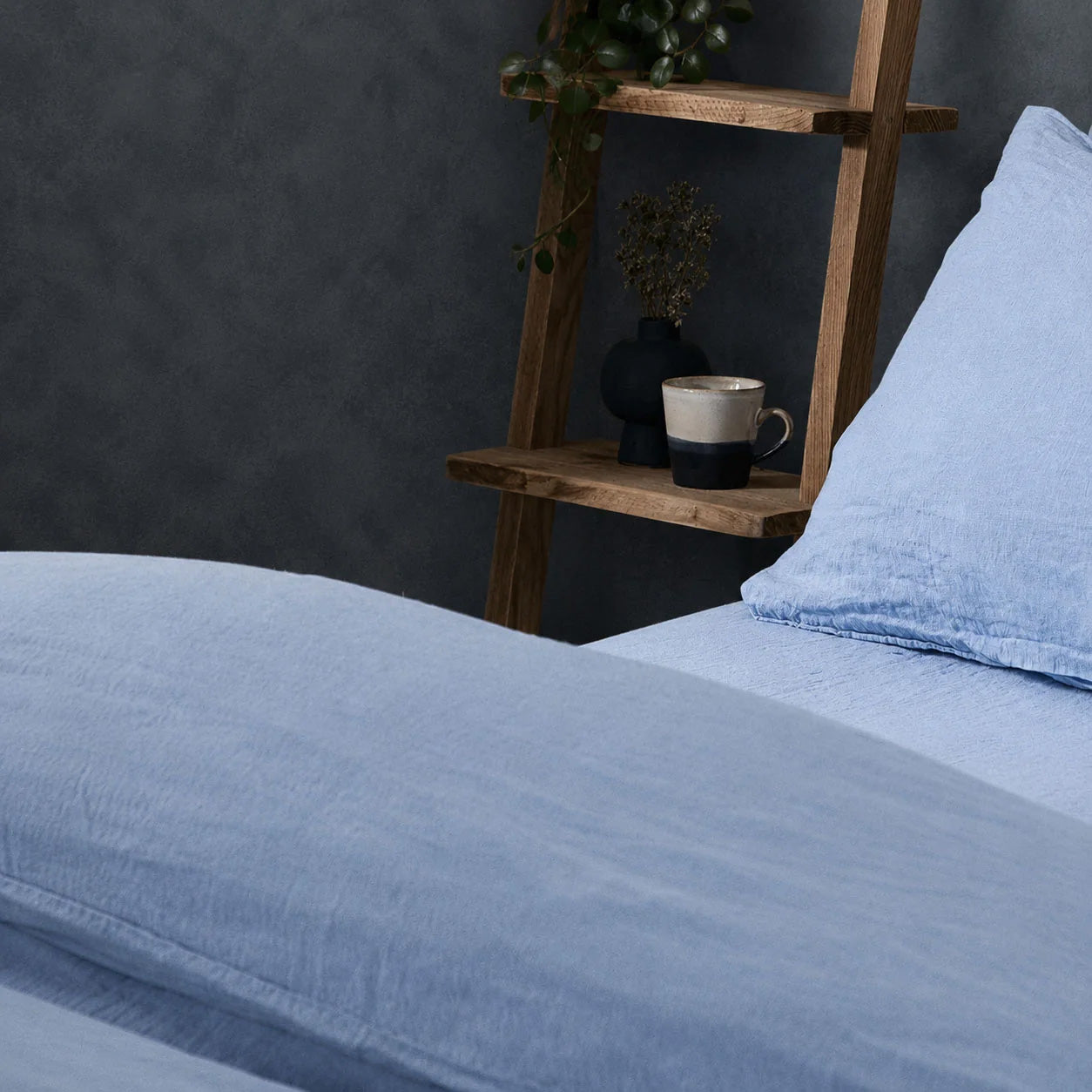 Product image of Mariana Linen Blend Comforter Cover - Cornflower by Woolroom – premium linen