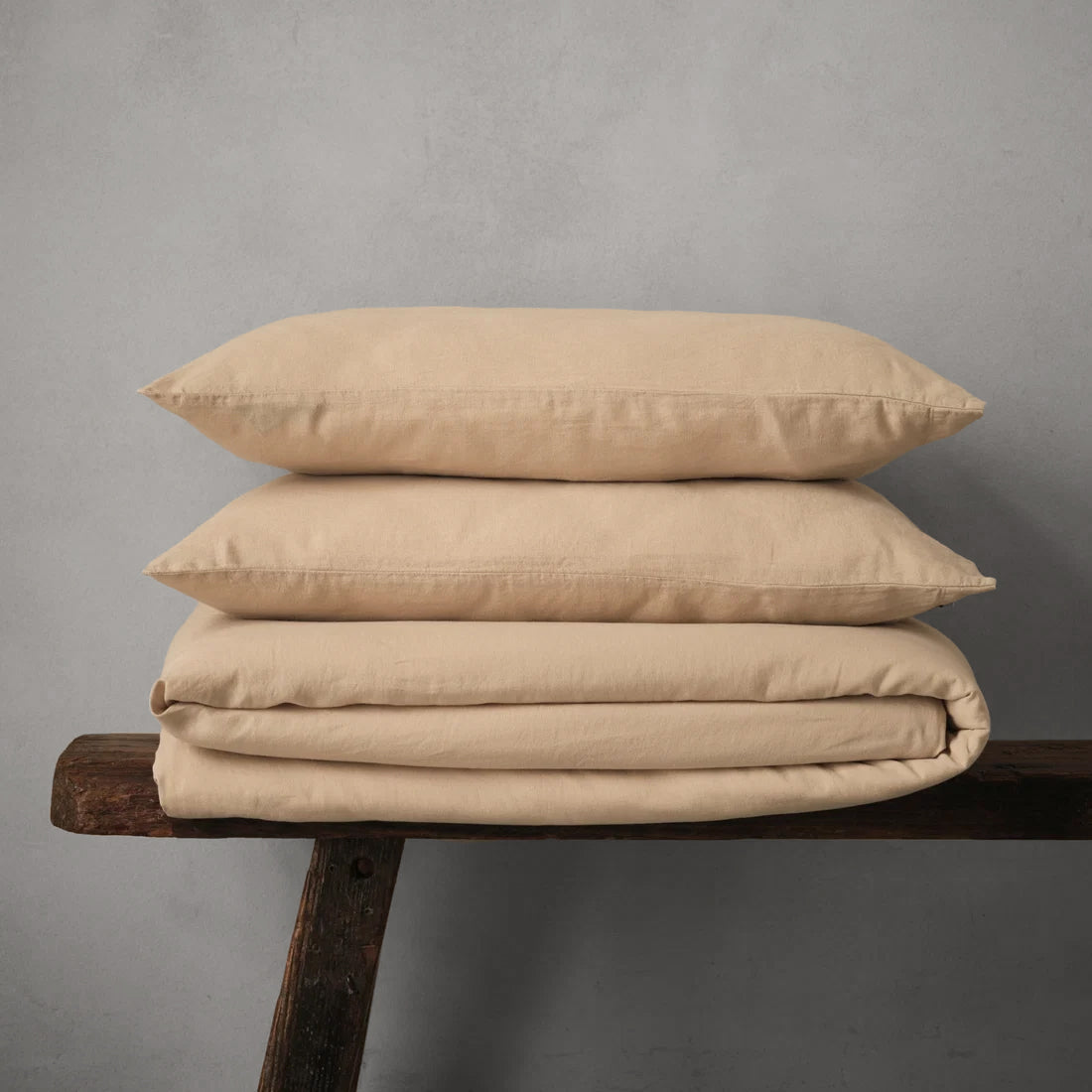 Mariana Linen Blend Duvet Set - Sand