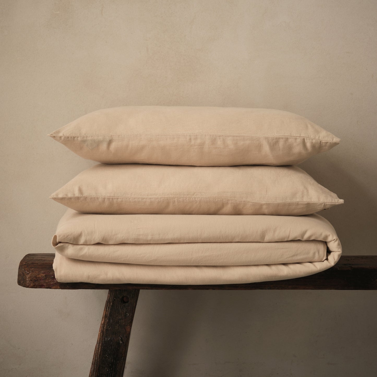 Mariana Linen Blend Duvet Set - Sand