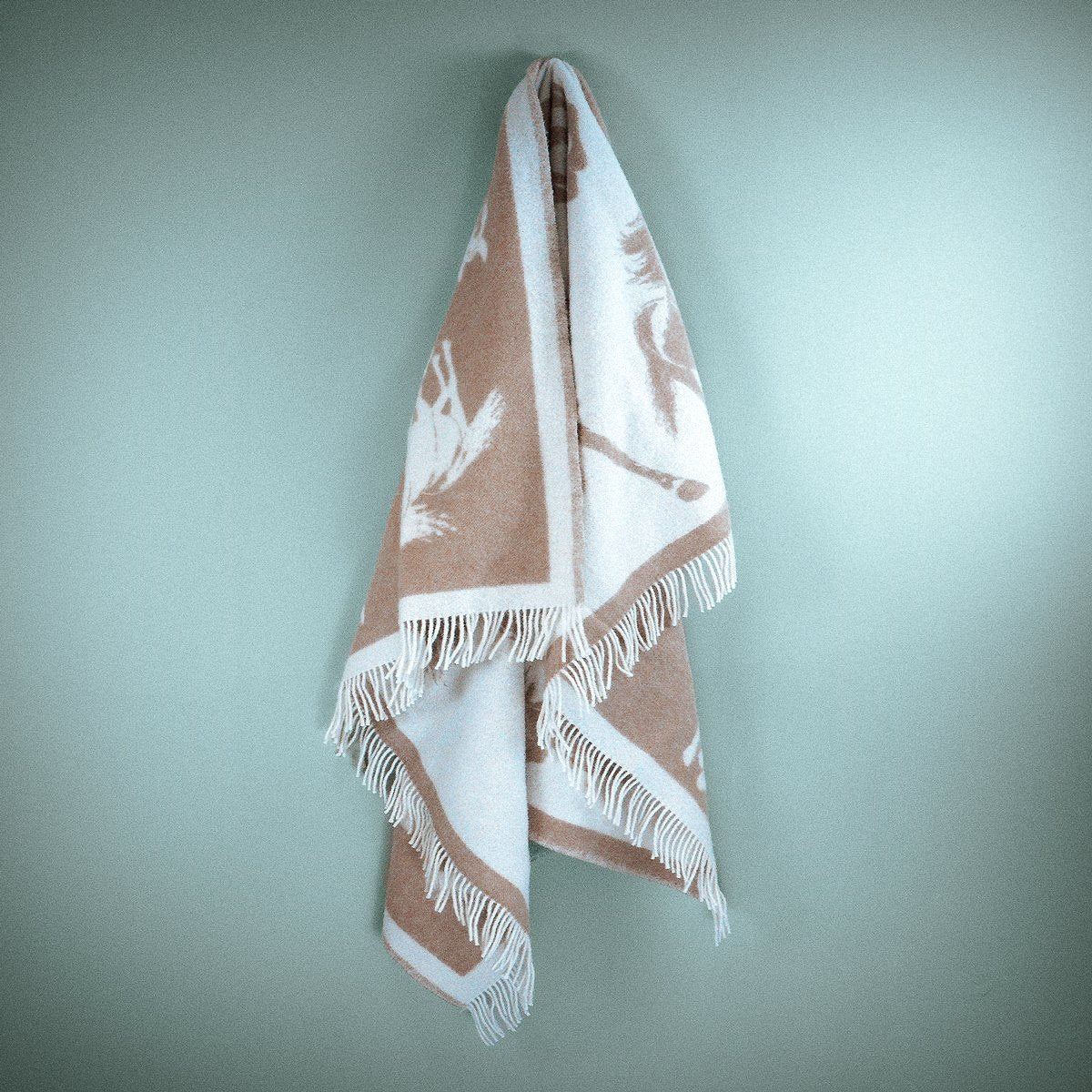 Woolroom Wild and Wool Horse Wool Throw - Latte – crafted from natural materials for comfort