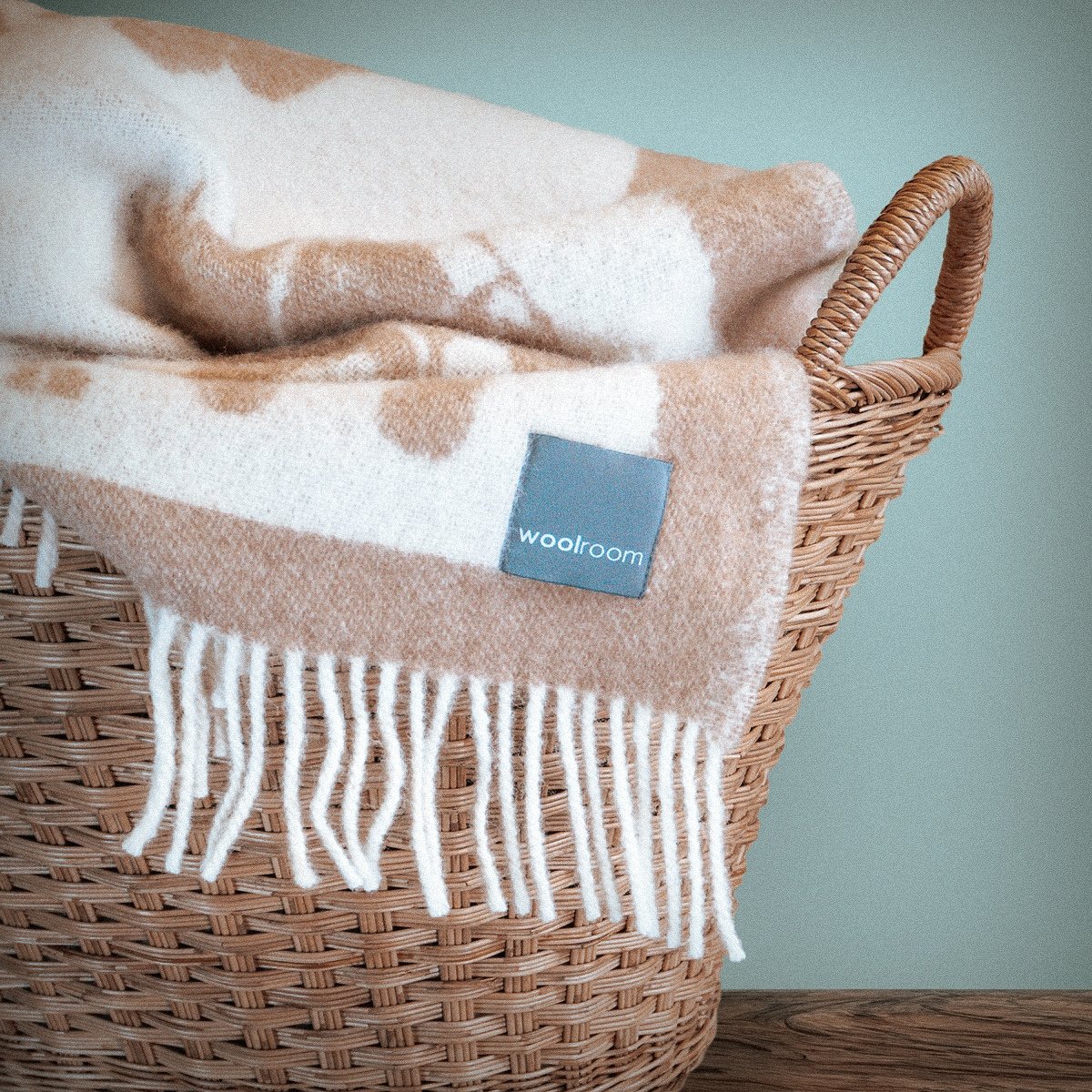 Wild and Wool Horse Wool Throw - Latte – natural wool throws by Woolroom